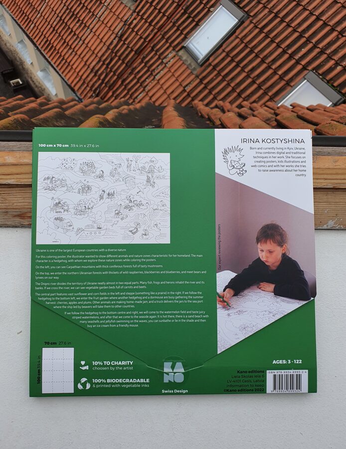 Krāsojamais plakāts DABA UN DZĪVNIEKI - Foršas Dāvanas