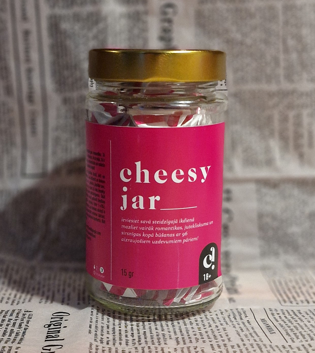 Latvian Stuff Book Cheesy Jar sirsnīgiem brīžiem