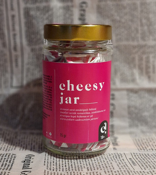 Latvian Stuff Book Cheesy Jar sirsnīgiem brīžiem