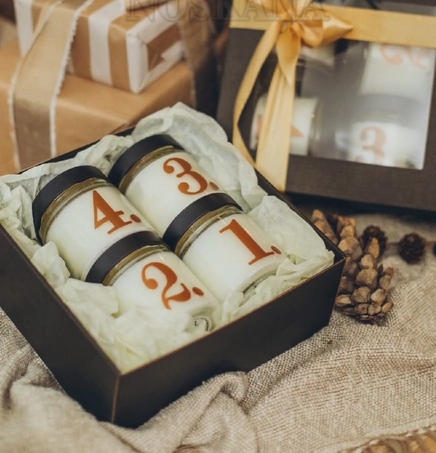 Adventes aromātisko sveču komplekts