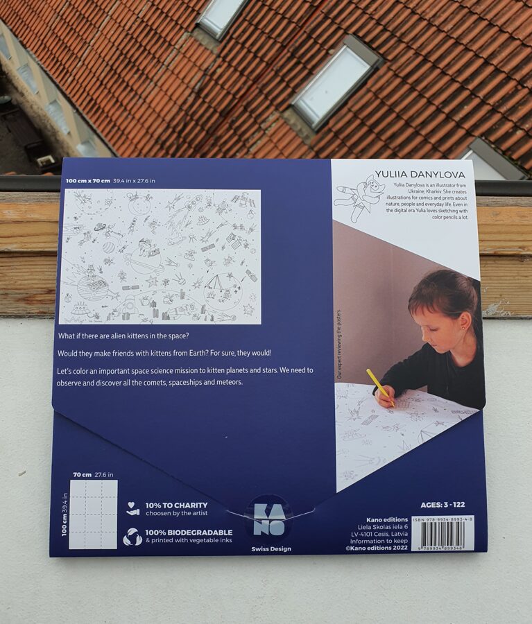 Krāsojamais plakāts KOSMOSA KAĶĒNI - Foršas Dāvanas