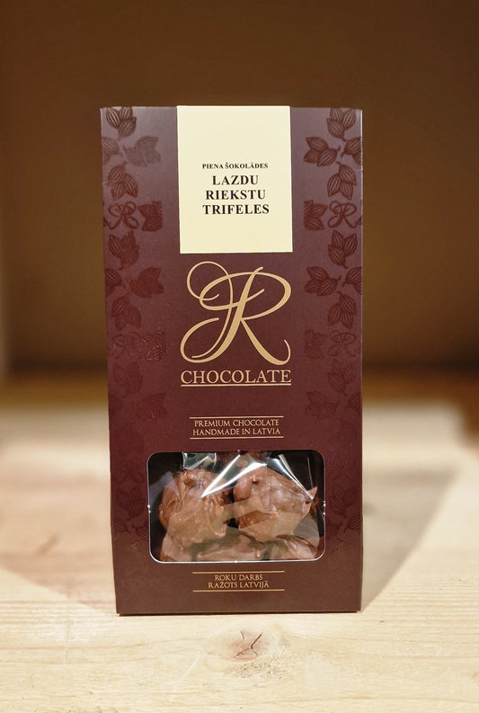 Rchocolate piena šokolādes LAZDU RIEKSTU TRIFELES